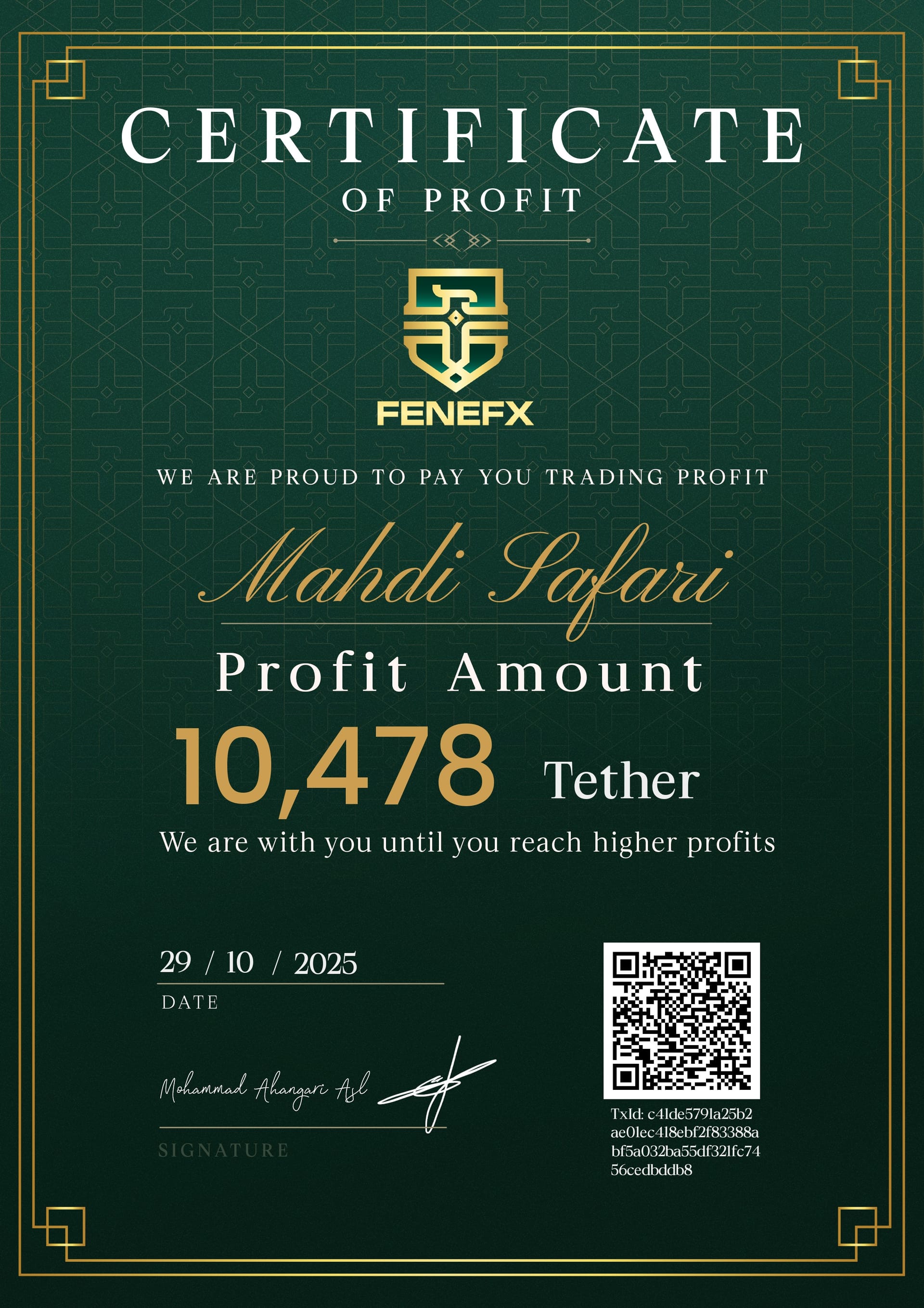 Duplicate Certificate 3
