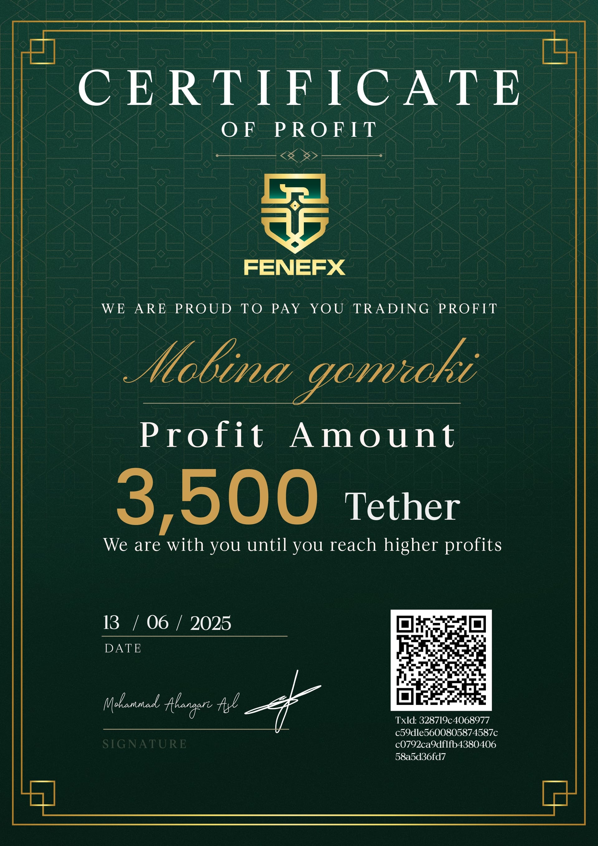 Duplicate Certificate 3