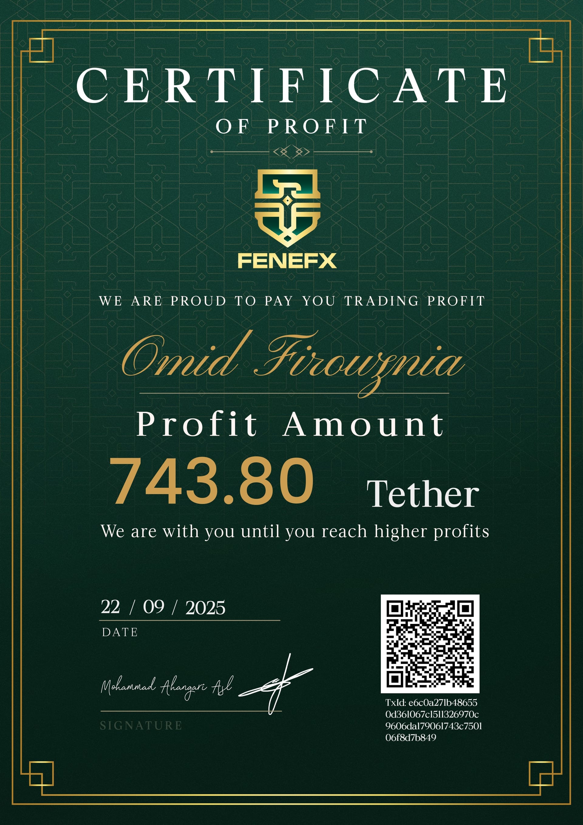 Duplicate Certificate 3