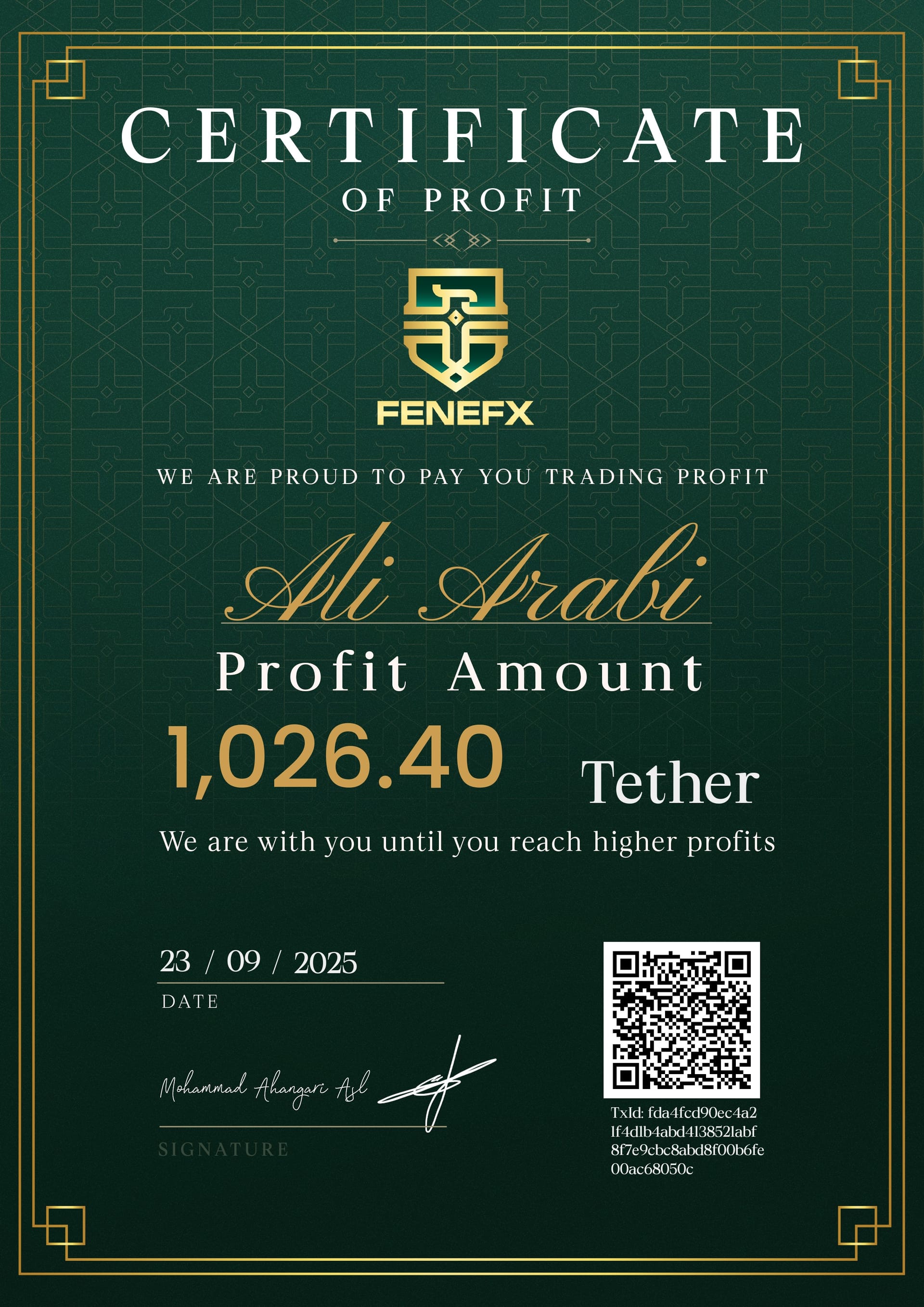 Duplicate Certificate 4