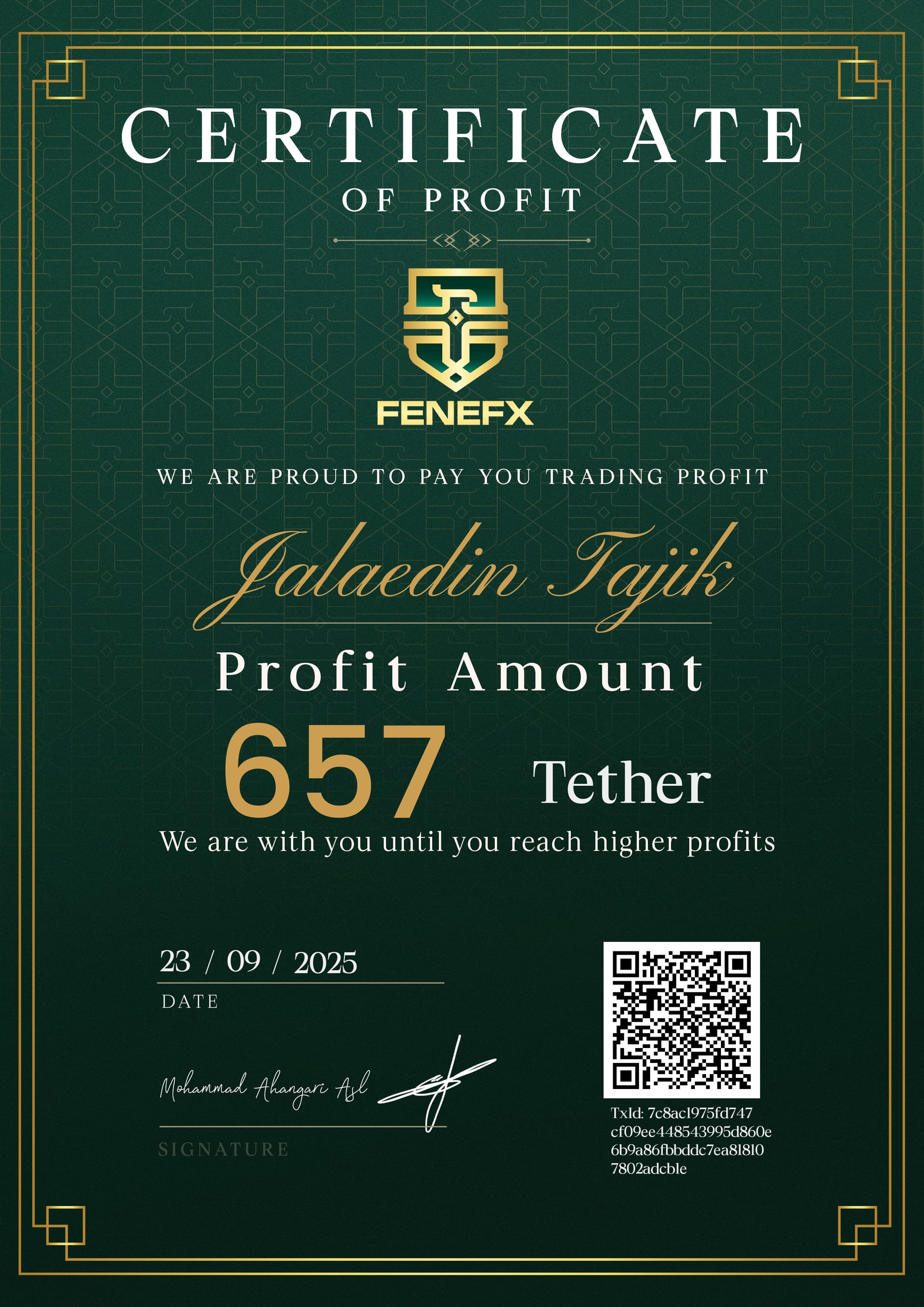 Duplicate Certificate 4