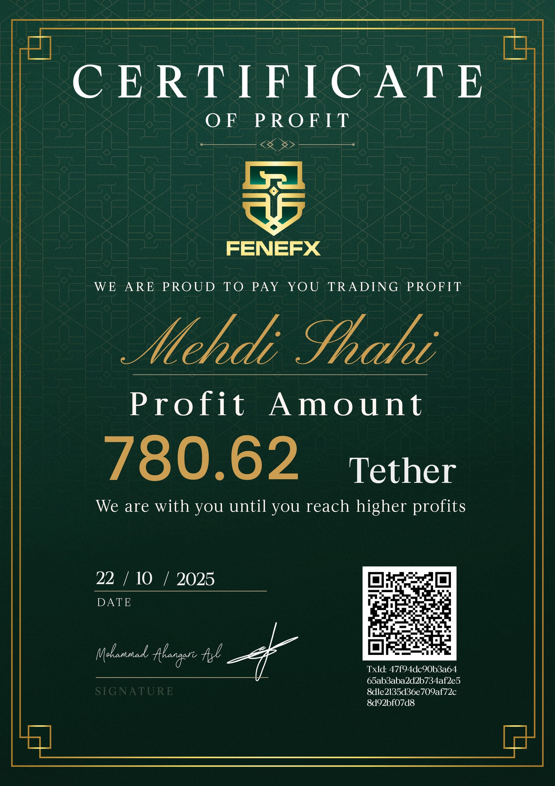 Duplicate Certificate 4