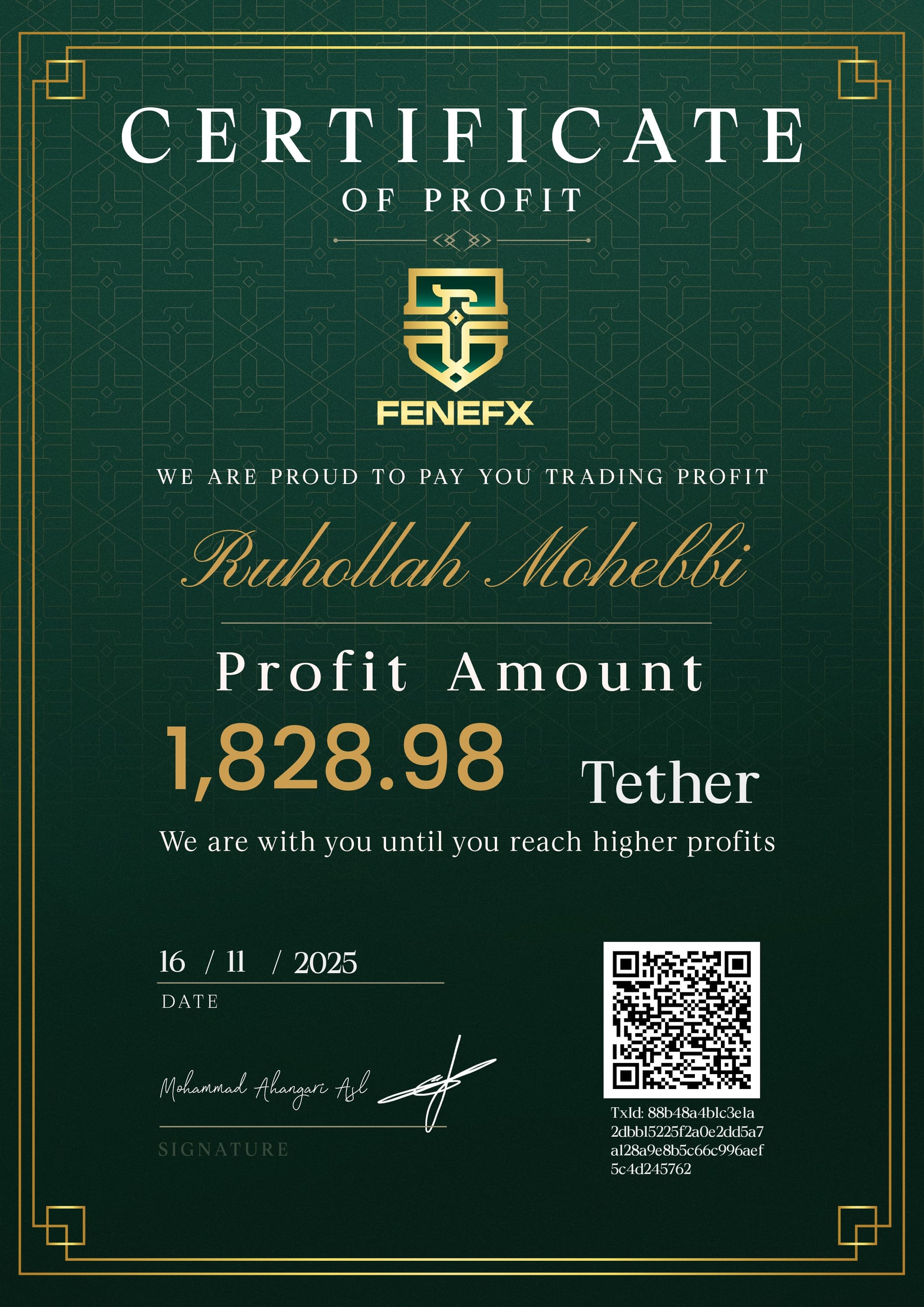 Duplicate Certificate 3