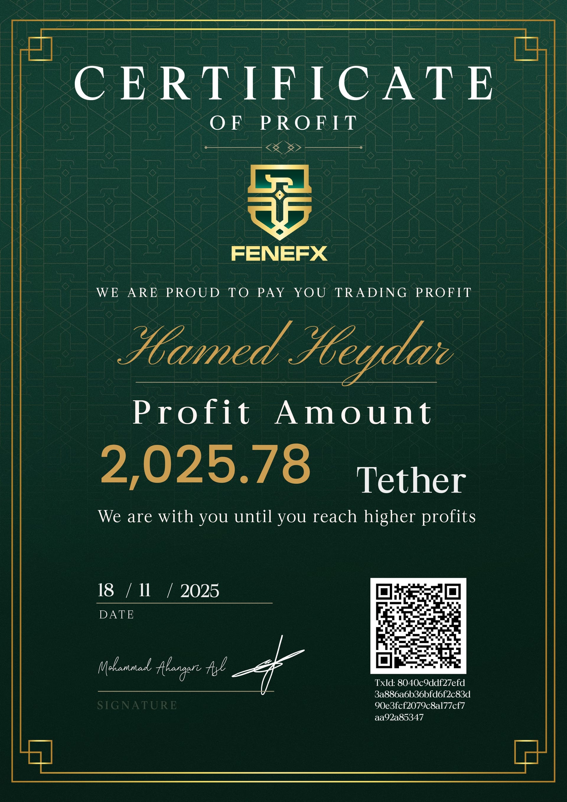 Duplicate Certificate 4