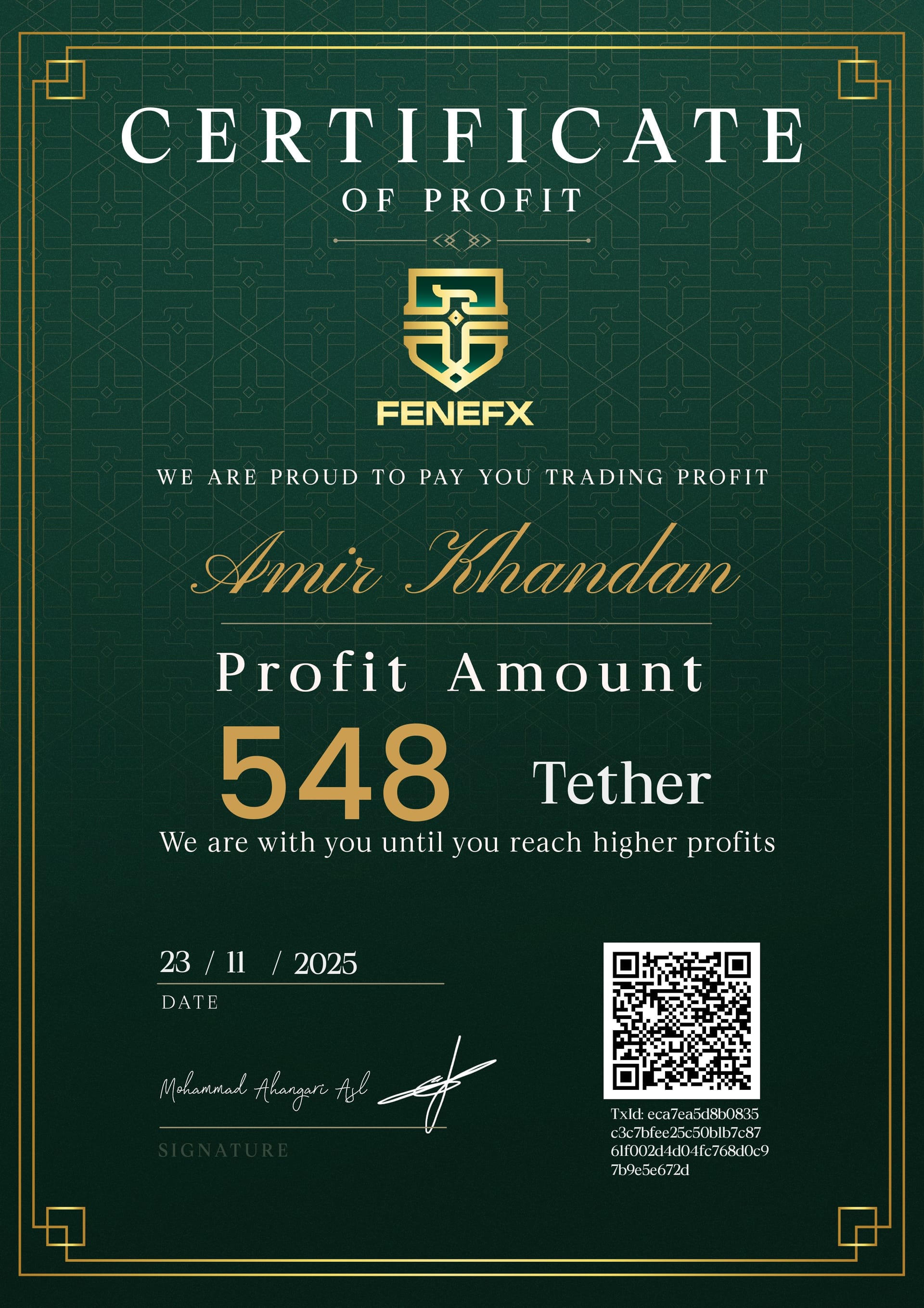 Duplicate Certificate 4