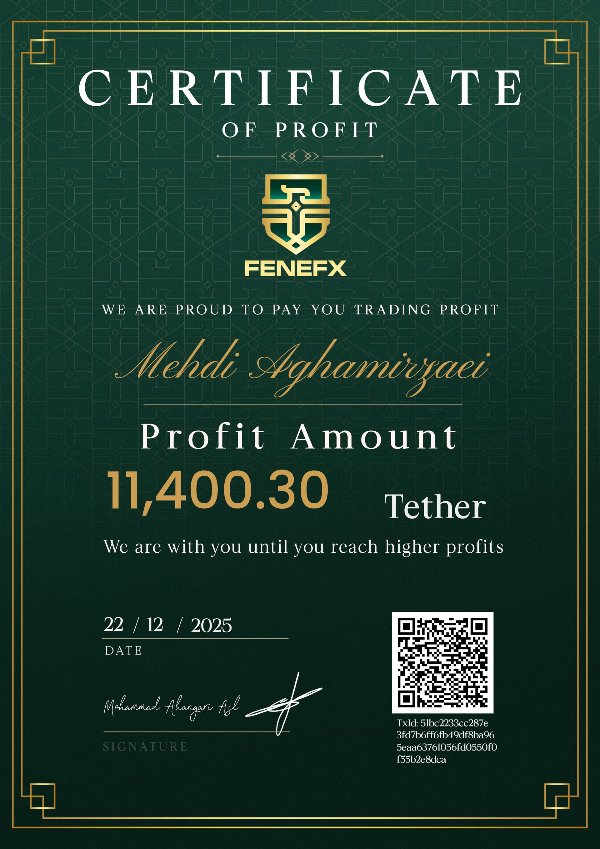 Duplicate Certificate 4