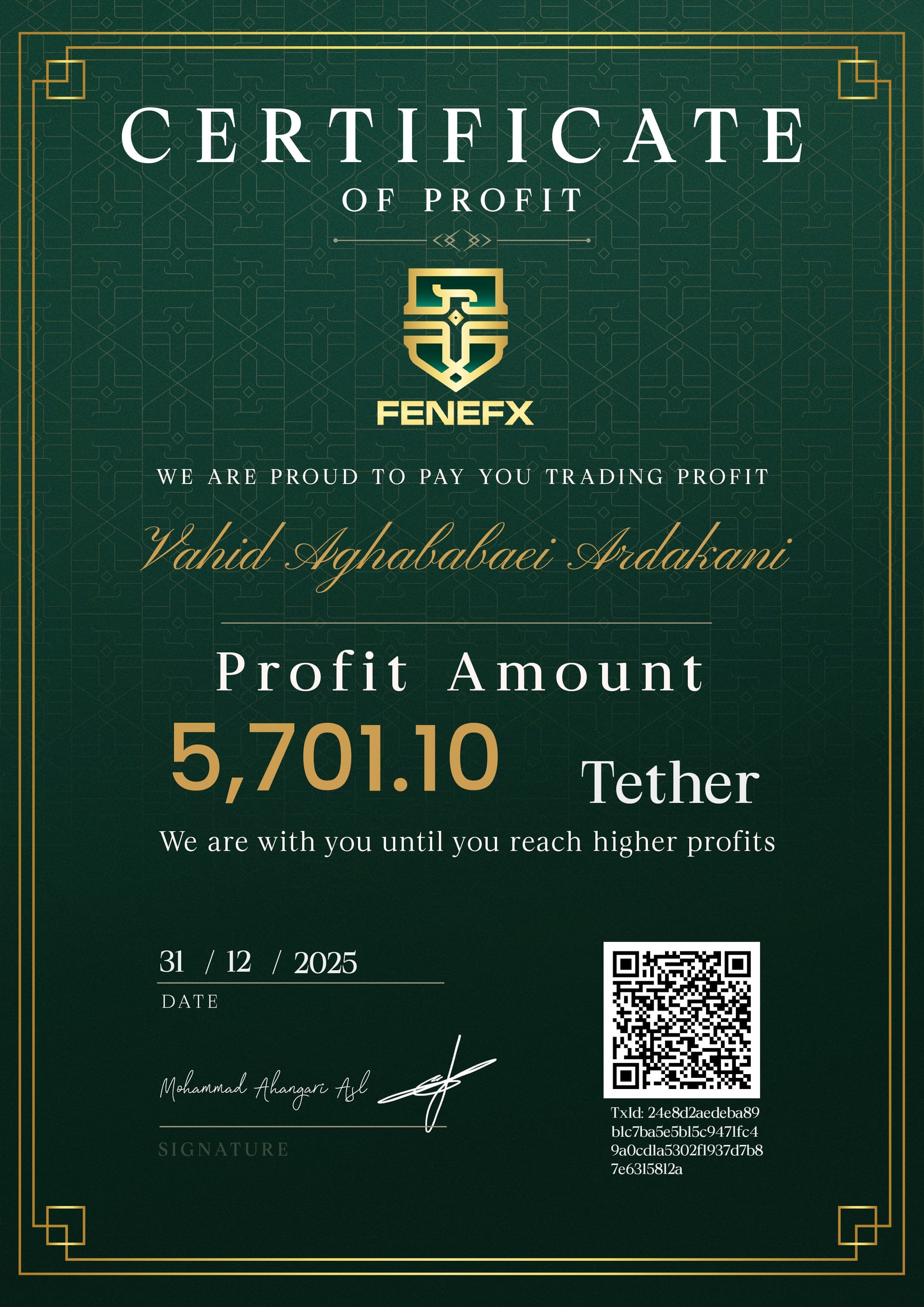 Duplicate Certificate 1