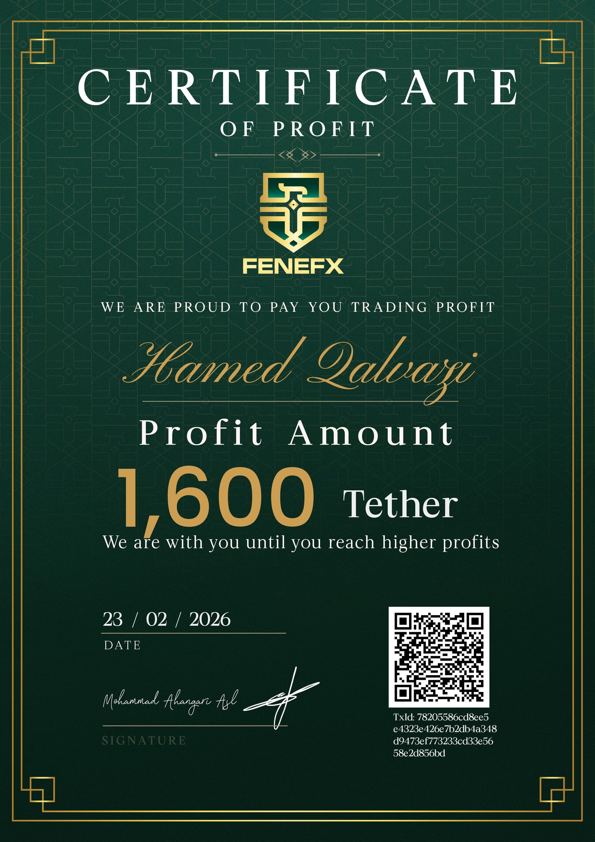 Duplicate Certificate 4