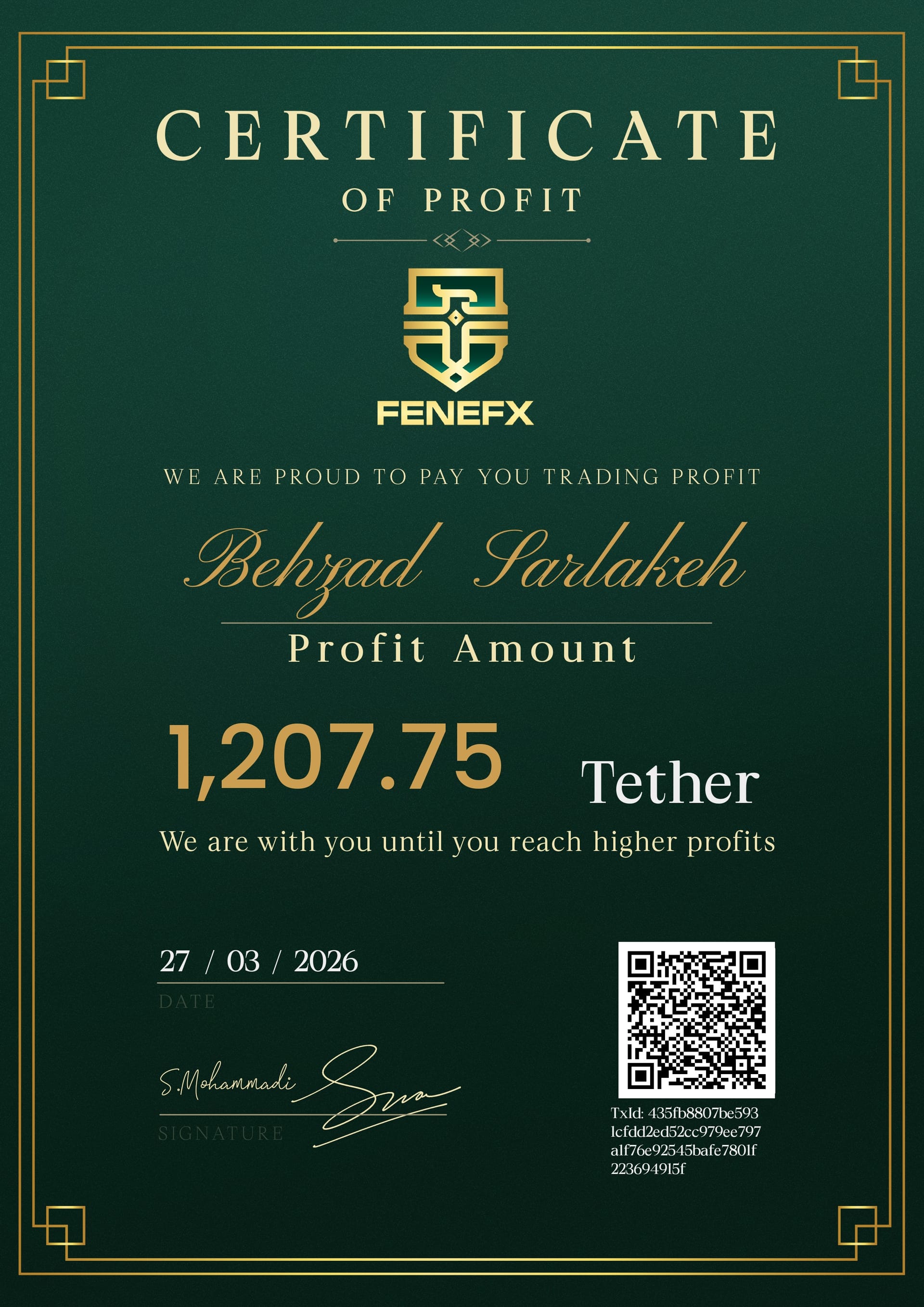 Duplicate Certificate 1