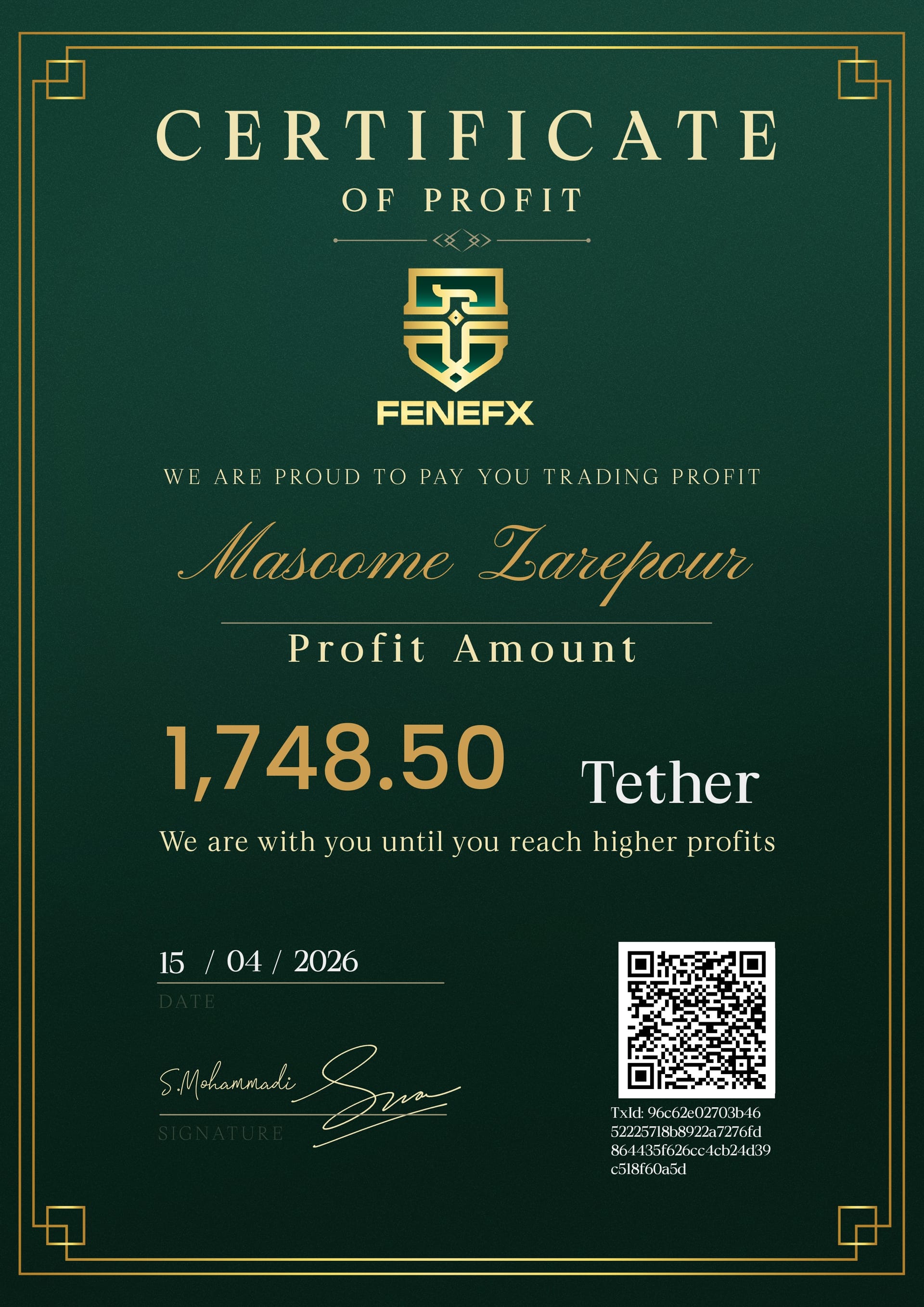 Duplicate Certificate 4