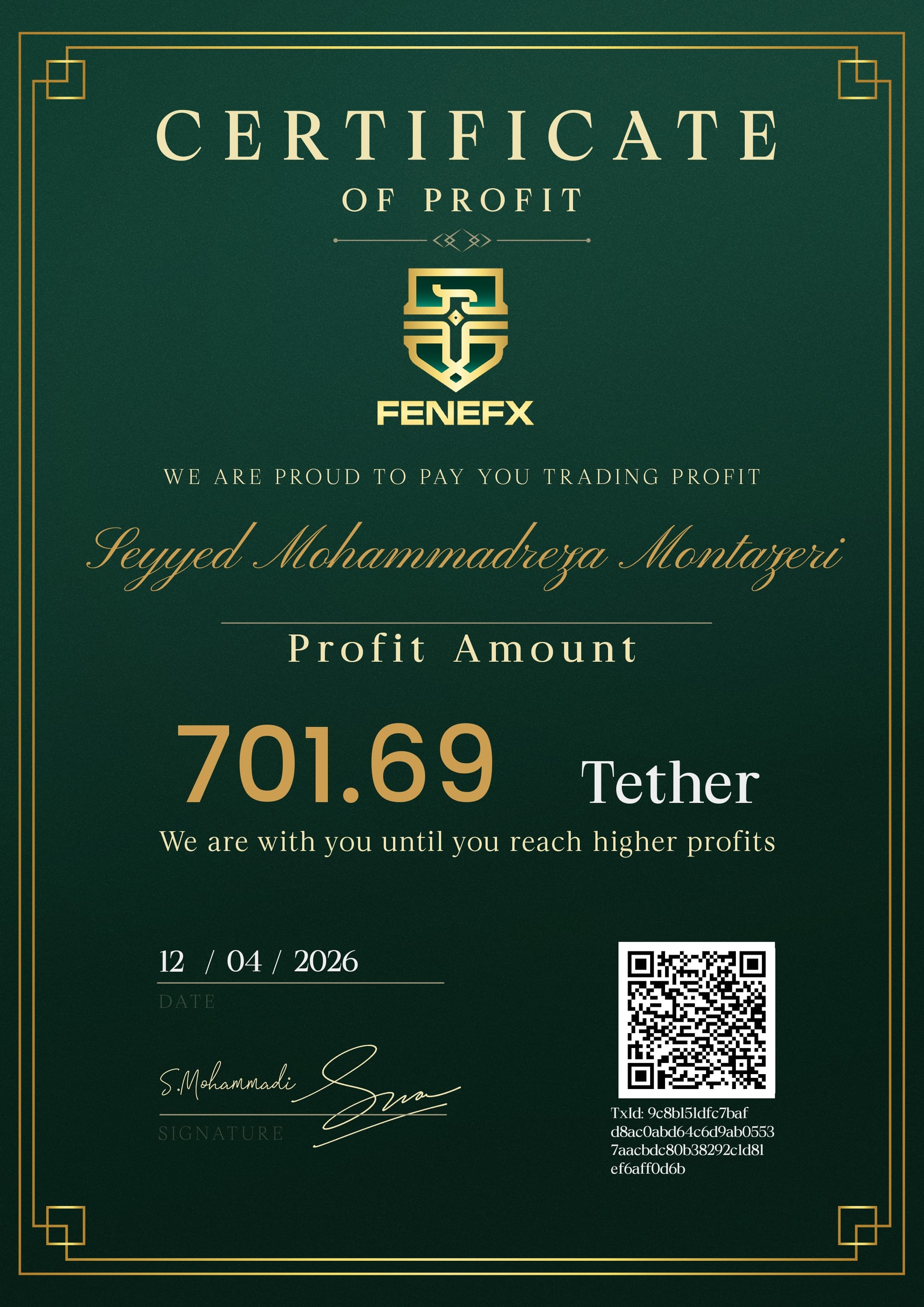 Duplicate Certificate 1