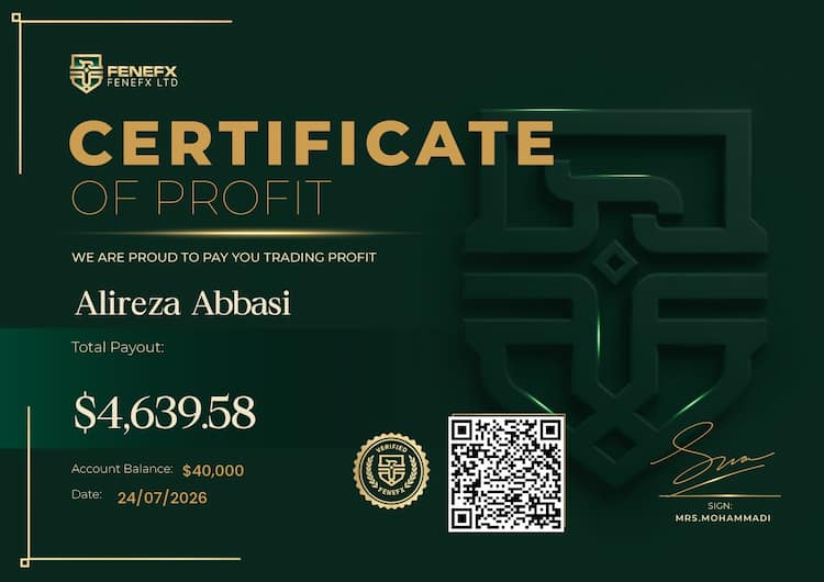 Payout Certificate — Alireza Abbasi