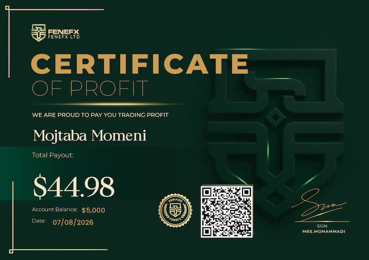 Payout Certificate — Mojtaba Momeni