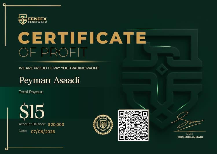Payout Certificate — Peyman Asaadi
