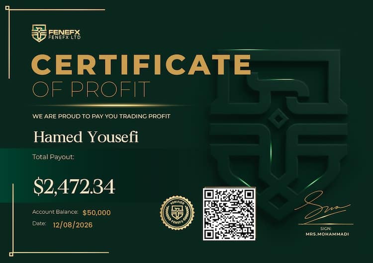 Payout Certificate — Hamed Yousefi