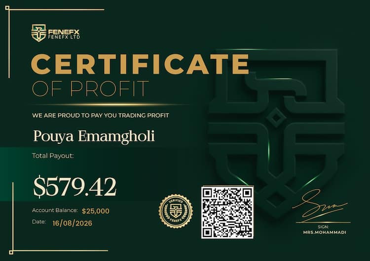 Payout Certificate — Pouya Emamgholi