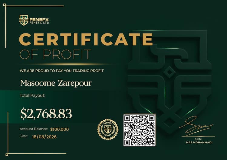 Payout Certificate — Masoome Zarepour