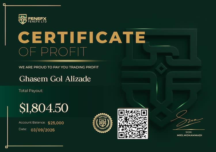 Payout Certificate — Ghasem Gol Alizade