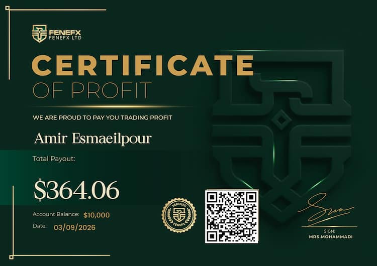 Payout Certificate — Amir Esmaeilpour