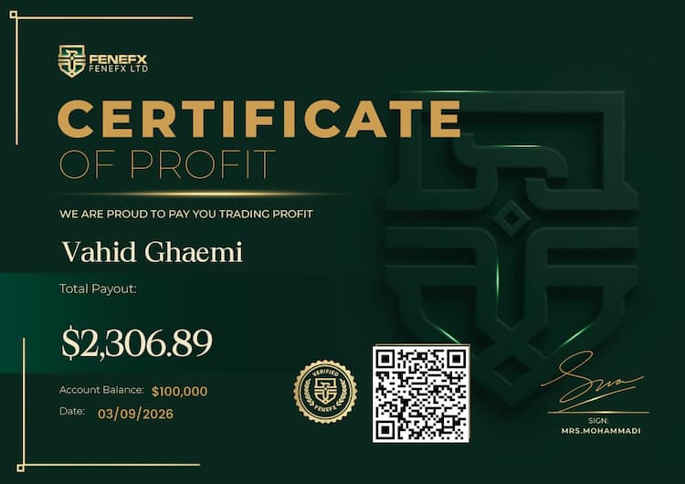 Payout Certificate — Vahid Ghaemi