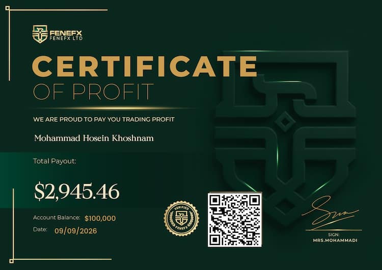 Payout Certificate — Mohammad Hosein Khoshnam