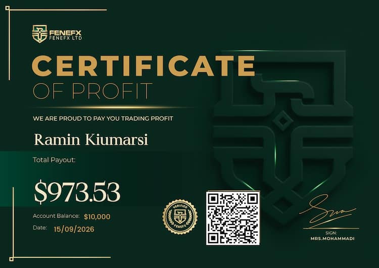 Payout Certificate — Ramin Kiumarsi