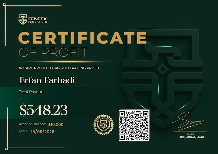 Payout Certificate — Erfan Farhadi