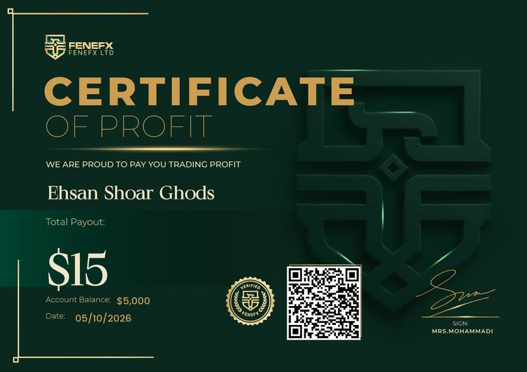 Payout Certificate — Ehsan Shoar Ghods