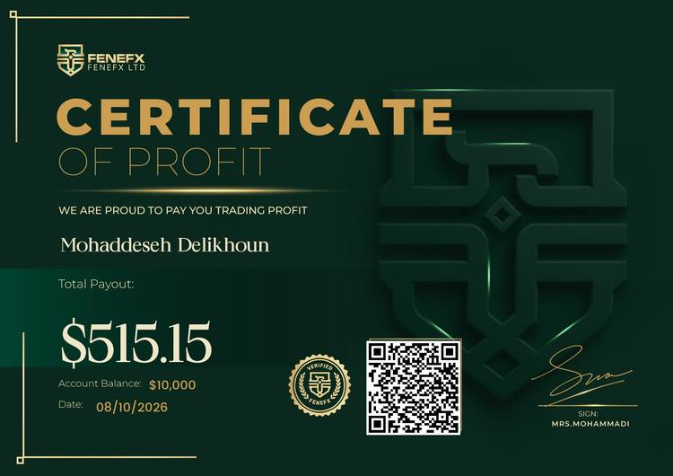 Payout Certificate — Mohaddeseh Delikhoun