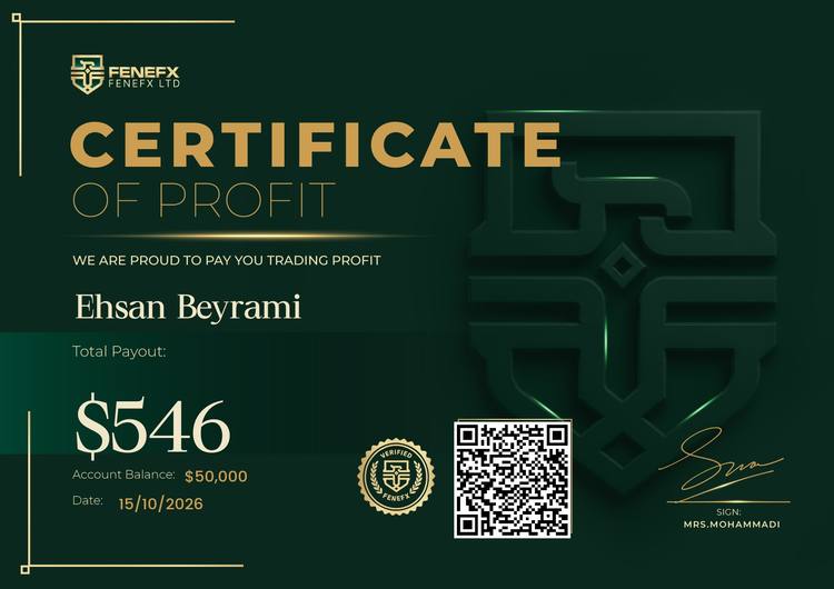 Payout Certificate — Ehsan Beyrami