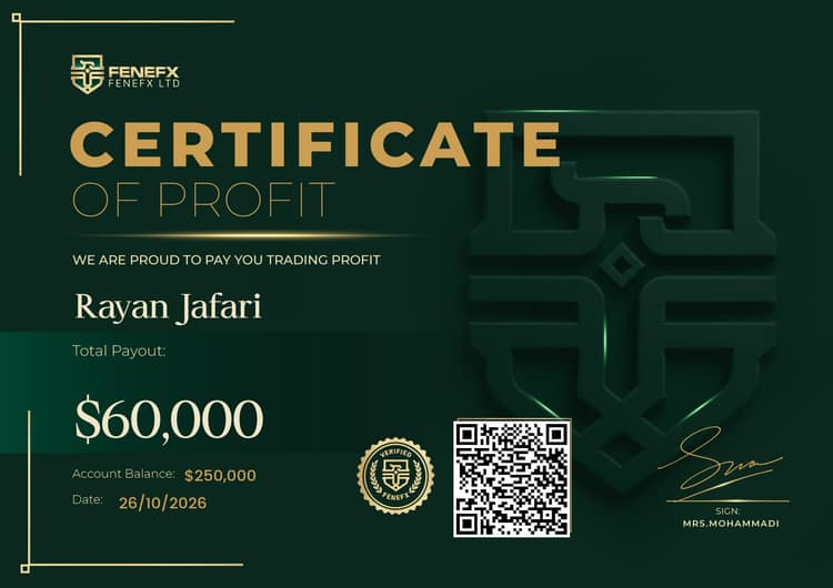 Payout Certificate — Rayan Jafari