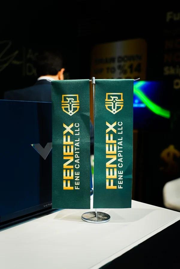 FeneFX flags as a sponsor of the House of Traders event