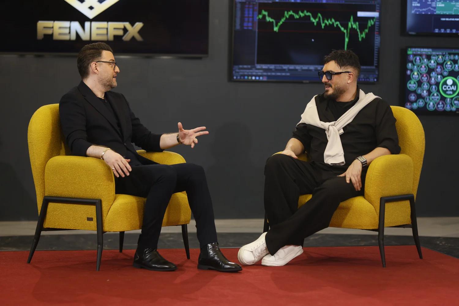 Mohammad Ahangari Asl during a live conversation at House of Traders