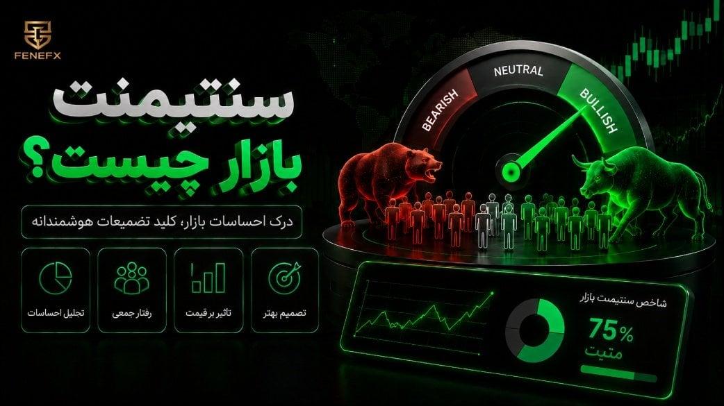 سنتیمنت بازار چیست؟ راهنمای کامل تحلیل احساسات بازار و ابزارهای سنجش آن