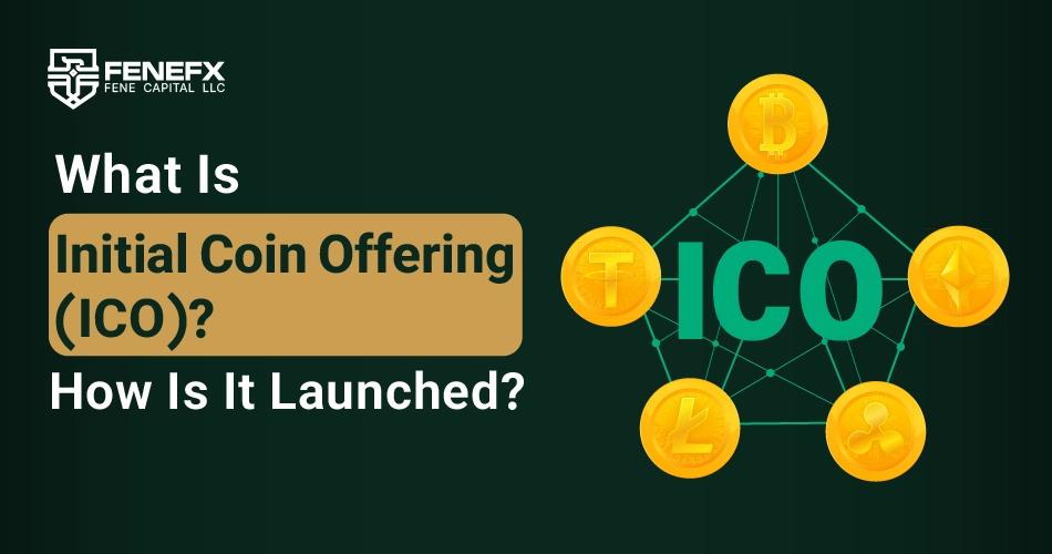 What is an Initial Coin Offering (ICO) and how is it launched?