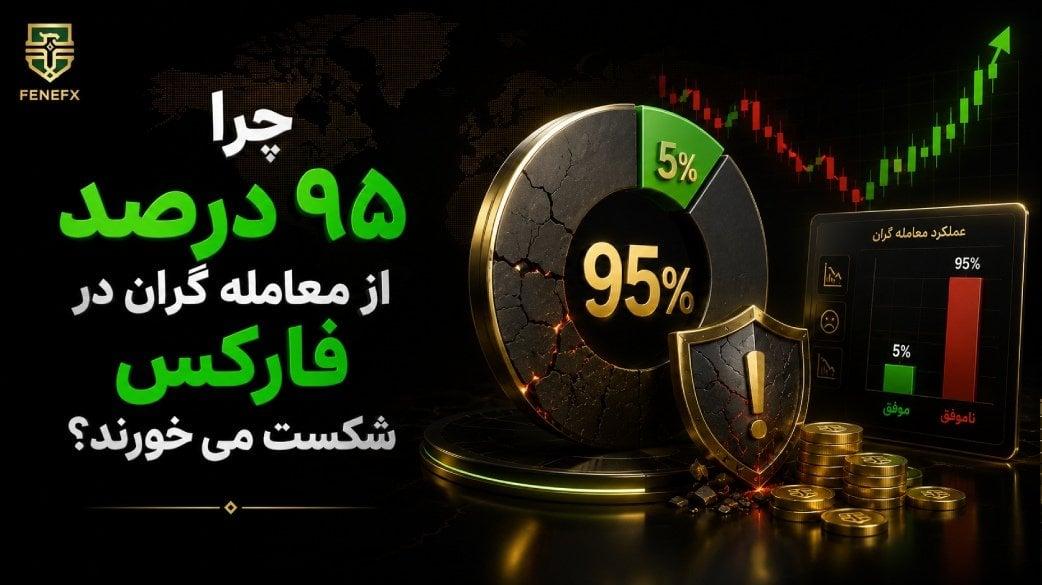 چرا  ۹۵ درصد از معامله‌ گران در فارکس شکست می‌خورند؟