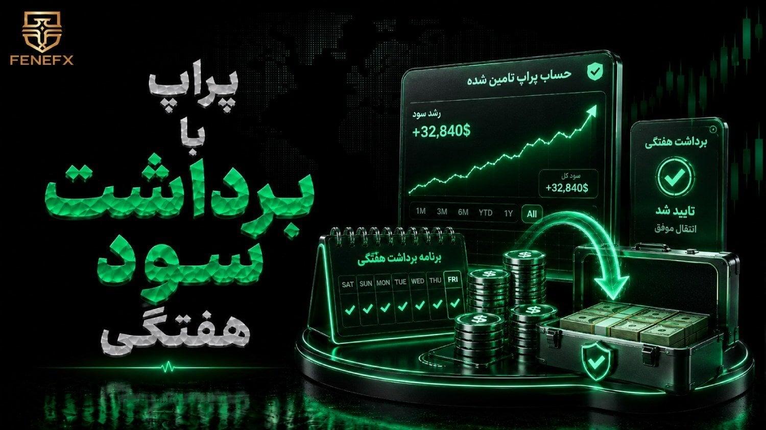 پراپ با برداشت سود هفتگی