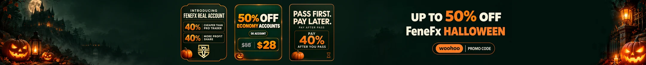 Up to 50% off FeneFx Halloween with promo code woohoo