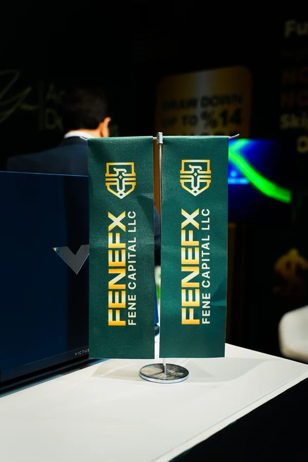 FeneFX flags as a sponsor of the House of Traders event