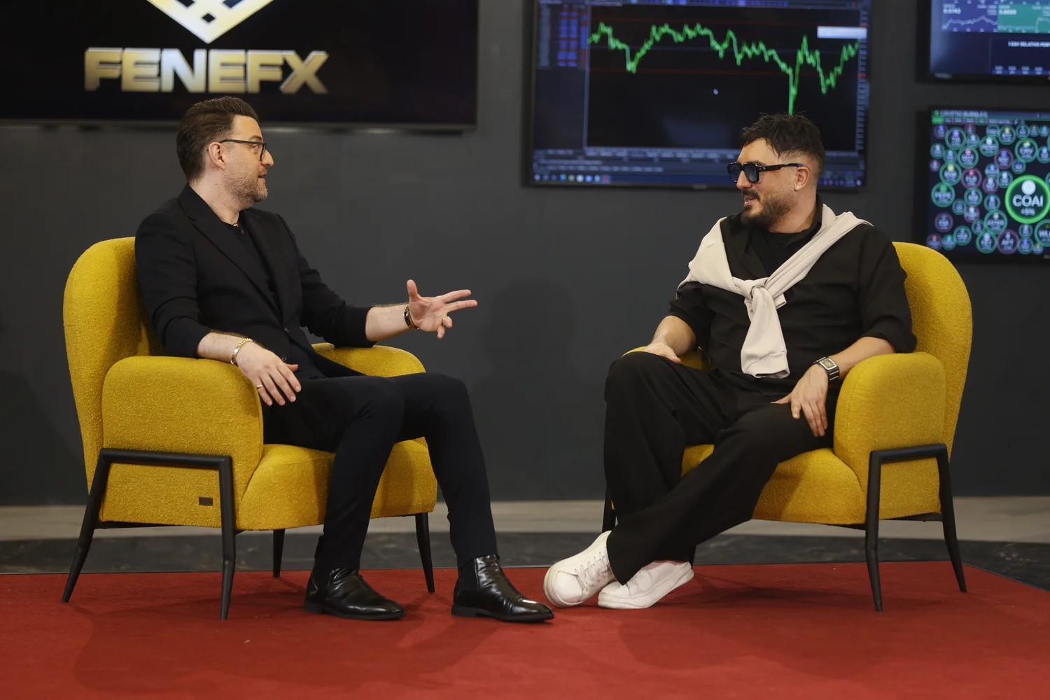 Mohammad Ahangari Asl during a live conversation at House of Traders