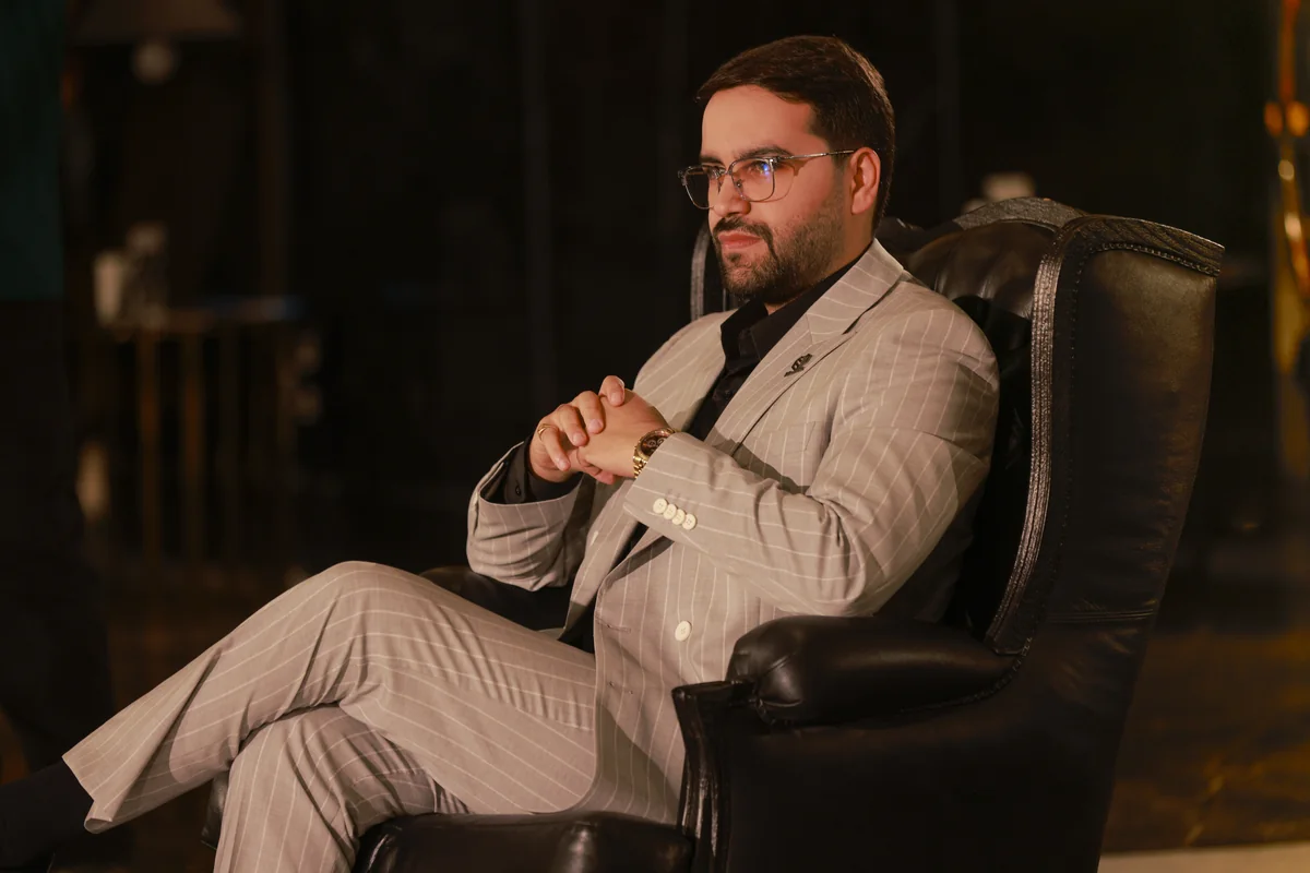 Mohammad Ahangari Asl, founder of FeneFX, at the House of Traders event